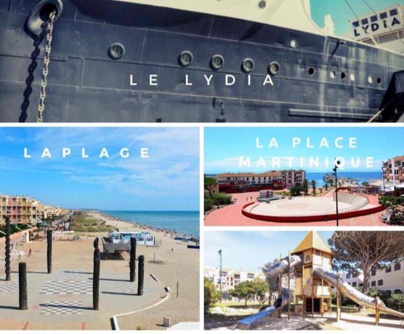 Superbe Studio Renove Avec Piscine Et Vue Marina Le Barcarès Extérieur photo